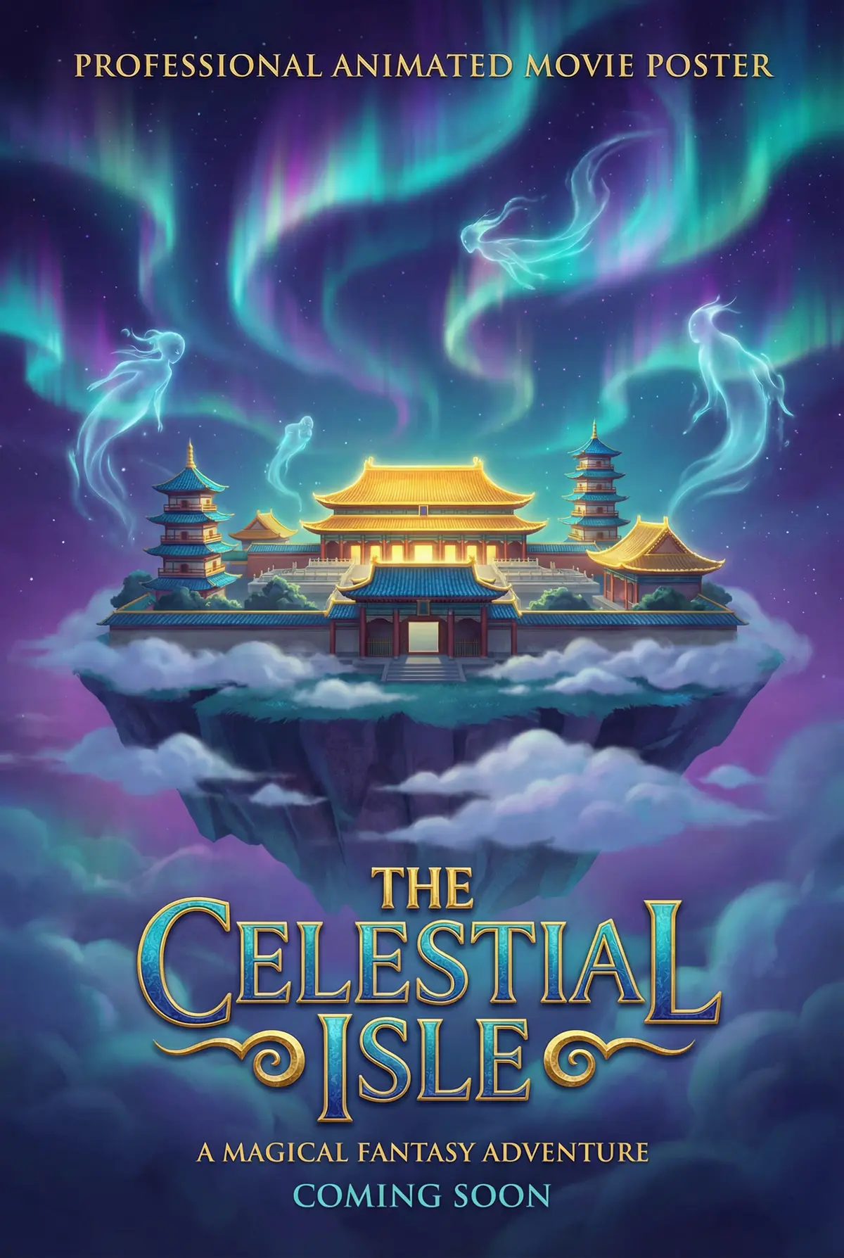 四虎 出品动画奇幻片《灵境传说》电影海报